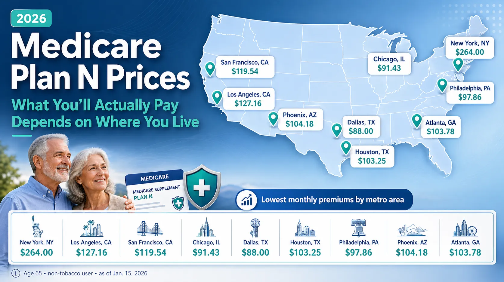 2026 Medicare Plan N Prices in Chicago, IL Compared to Other States